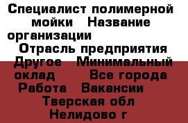 Специалист полимерной мойки › Название организации ­ Fast and Shine › Отрасль предприятия ­ Другое › Минимальный оклад ­ 1 - Все города Работа » Вакансии   . Тверская обл.,Нелидово г.